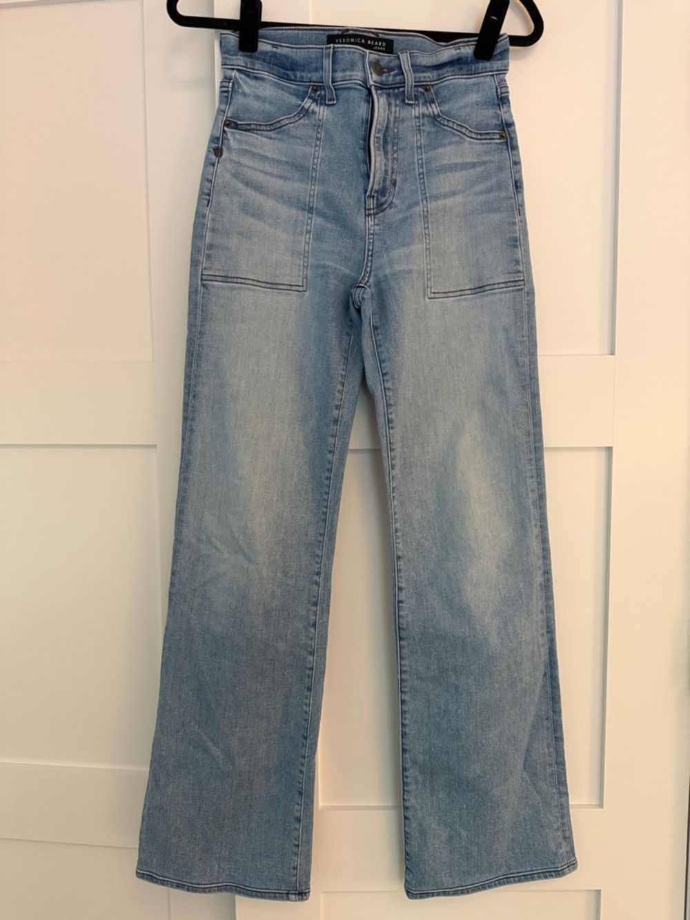 Veronica Beard Light Blue Wide-Leg Jeans